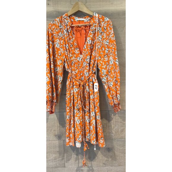 Alice and Olivia Lilian Printed Belted Dress size  10 - Picture 5 of 8